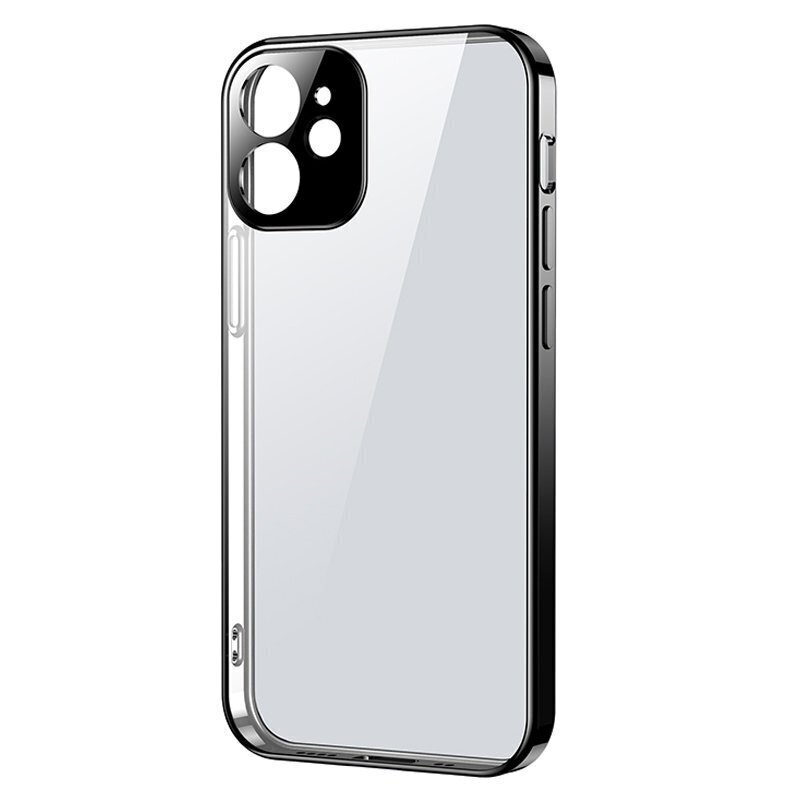 Joyroom New Beauty Series ultra thin case with electroplated frame for iPhone 12 mini black (JR-BP741) (Black \ iPhone 12 mini) цена и информация | Telefonide kaitsekaaned ja -ümbrised | hansapost.ee