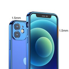 Joyroom New Beauty Series ultra thin case with electroplated frame for iPhone 12 Pro dark-blue (JR-BP743) (Light blue || Niebieski \ iPhone 12 Pro) hind ja info | Telefonide kaitsekaaned ja -ümbrised | hansapost.ee