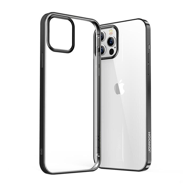 Joyroom New Beautiful Series ultra thin case with electroplated frame for iPhone 12 Pro Max black (JR-BP796) (Black \ iPhone 12 Pro Max) hind ja info | Telefonide kaitsekaaned ja -ümbrised | hansapost.ee