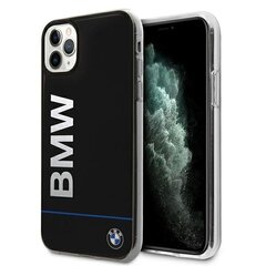 Чехол BMW для iPhone 11 Pro Max 6,5", чёрный цена и информация | BMW Телефоны и аксессуары | hansapost.ee