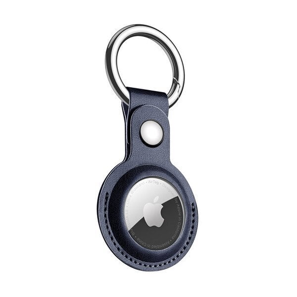 Dux Ducis PU leather key ring keychain case for Apple AirTag blue (Light blue || Niebieski) цена и информация | Lisatarvikud mobiiltelefonidele | hansapost.ee