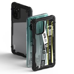 Ringke Fusion X Design durable PC Case with TPU Bumper for Xiaomi Redmi Note 10 / Redmi Note 10S black (Ticket band) (XDXI0029) (Black) цена и информация | Чехлы для телефонов | hansapost.ee