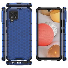 Honeycomb Case armor cover with TPU Bumper for Samsung Galaxy A42 5G blue (Light blue || Niebieski) hind ja info | Telefonide kaitsekaaned ja -ümbrised | hansapost.ee