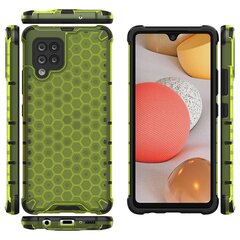 Honeycomb Case armor cover with TPU Bumper for Samsung Galaxy A42 5G green (Green) hind ja info | Telefonide kaitsekaaned ja -ümbrised | hansapost.ee