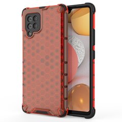 Honeycomb Case armor cover with TPU Bumper for Samsung Galaxy A42 5G red (Red) hind ja info | Telefonide kaitsekaaned ja -ümbrised | hansapost.ee