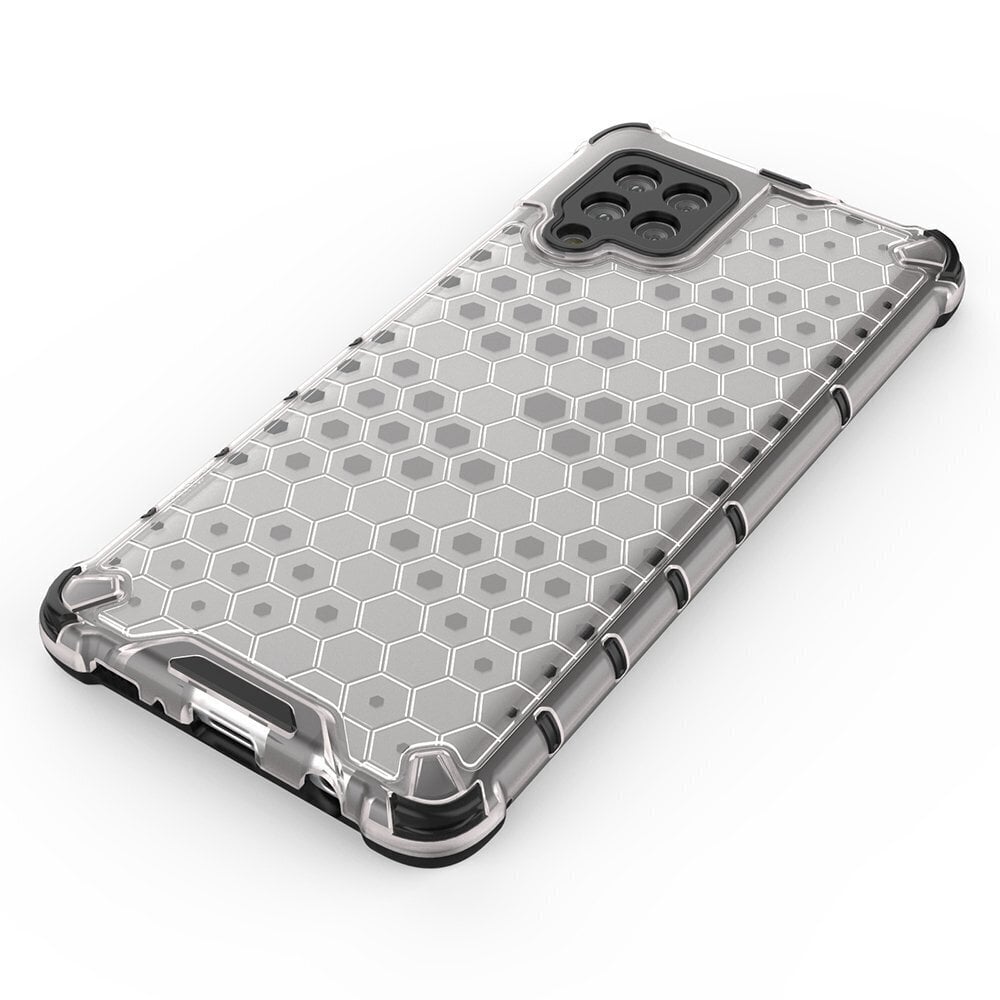 Honeycomb Case armor cover with TPU Bumper for Samsung Galaxy A42 5G transparent (Transparent) hind ja info | Telefonide kaitsekaaned ja -ümbrised | hansapost.ee