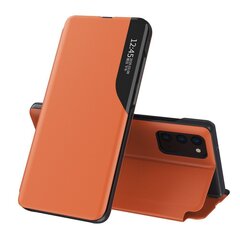 Eco Leather View Case elegant bookcase type case with kickstand for Samsung Galaxy A32 4G orange (Orange) hind ja info | Telefonide kaitsekaaned ja -ümbrised | hansapost.ee