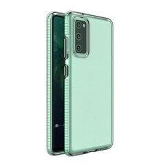 Spring Case clear TPU gel protective cover with colorful frame for Samsung Galaxy A02s EU mint (Mint) цена и информация | Чехлы для телефонов | hansapost.ee