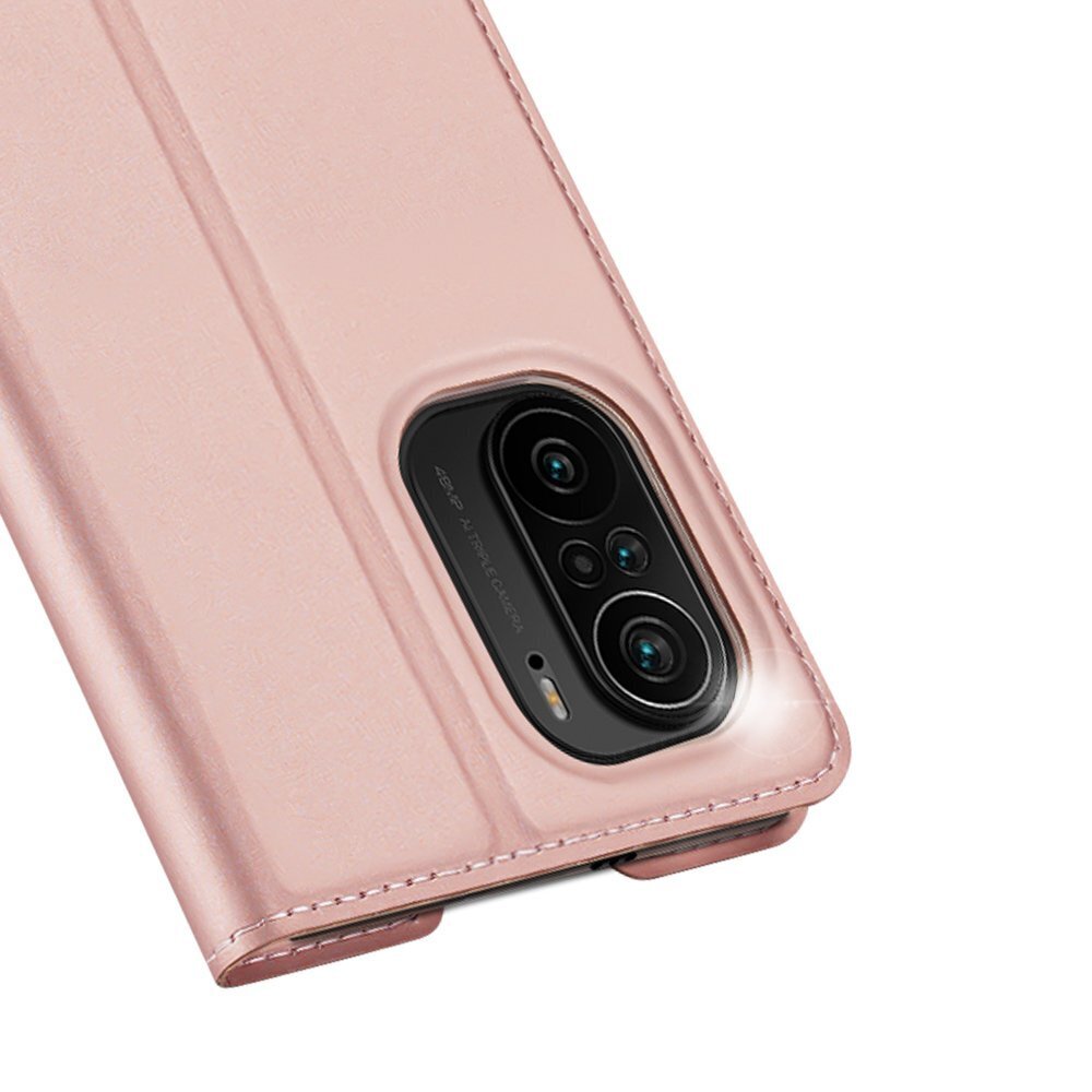 Dux Ducis Skin Pro Bookcase type case for Xiaomi Redmi K40 Pro+ / K40 Pro / K40 / Poco F3 pink (Pink) hind ja info | Telefonide kaitsekaaned ja -ümbrised | hansapost.ee