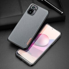 Dux Ducis Fino case covered with nylon material for Xiaomi Redmi Note 10 / Redmi Note 10S gray (Grey) hind ja info | Telefonide kaitsekaaned ja -ümbrised | hansapost.ee