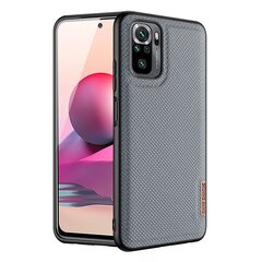 Dux Ducis Fino case covered with nylon material for Xiaomi Redmi Note 10 / Redmi Note 10S gray (Grey) hind ja info | Telefonide kaitsekaaned ja -ümbrised | hansapost.ee