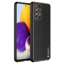 Dux Ducis Yolo elegant case made of soft TPU and PU leather for Samsung Galaxy A72 4G black (Black) hind ja info | Telefonide kaitsekaaned ja -ümbrised | hansapost.ee