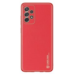 Dux Ducis Yolo elegant case made of soft TPU and PU leather for Samsung Galaxy A72 4G red (Red) hind ja info | Telefonide kaitsekaaned ja -ümbrised | hansapost.ee