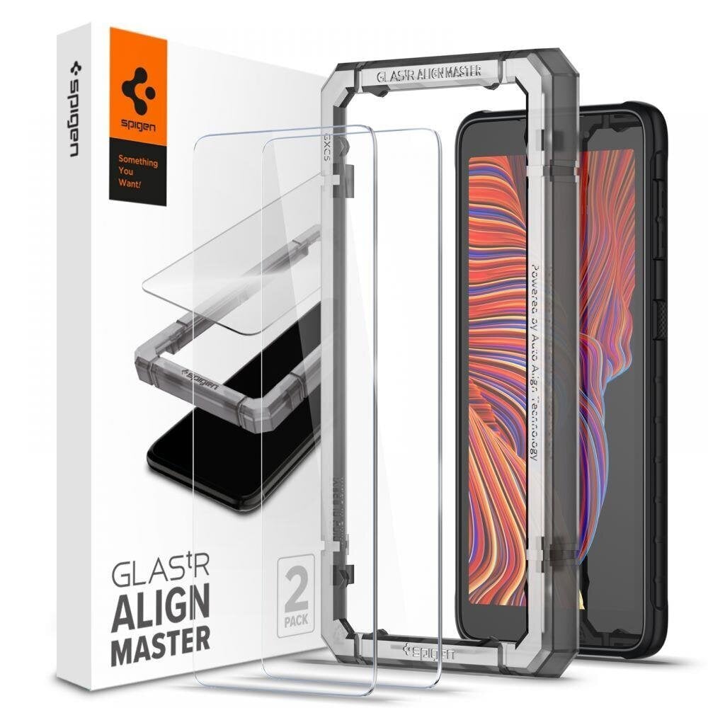 TEMPERED GLASS SPIGEN ALM GLAS.TR SLIM 2-PACK GALAXY XCOVER 5 hind ja info | Ekraani kaitseklaasid ja kaitsekiled | hansapost.ee