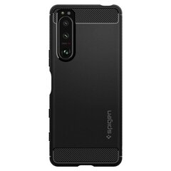 SPIGEN RUGGED ARMOR SONY XPERIA 5 III MATTE BLACK hind ja info | Telefonide kaitsekaaned ja -ümbrised | hansapost.ee