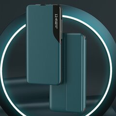Eco Leather View Case elegant bookcase type case with kickstand for Samsung Galaxy S21 FE black (Black) hind ja info | Telefonide kaitsekaaned ja -ümbrised | hansapost.ee