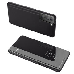 Clear View Case cover for Samsung Galaxy S21 FE black (Black) hind ja info | Telefonide kaitsekaaned ja -ümbrised | hansapost.ee