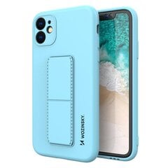 Wozinsky Kickstand Case silicone case with stand for iPhone 11 Pro light blue (Light blue || Niebieski) hind ja info | Telefonide kaitsekaaned ja -ümbrised | hansapost.ee