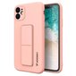 Wozinsky Kickstand Case silicone case with stand for iPhone 12 pink (Pink) hind ja info | Telefonide kaitsekaaned ja -ümbrised | hansapost.ee