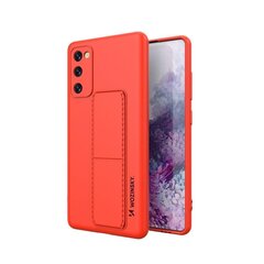 Wozinsky Kickstand Case Silicone Stand Cover for Samsung Galaxy S20 FE 5G Red (Red) hind ja info | Telefonide kaitsekaaned ja -ümbrised | hansapost.ee