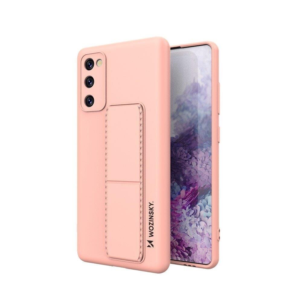 Wozinsky Kickstand Case Silicone Stand Cover for Samsung Galaxy S20 FE 5G Pink (Pink) hind ja info | Telefonide kaitsekaaned ja -ümbrised | hansapost.ee