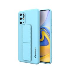 Wozinsky Kickstand Case Silicone Stand Cover for Samsung Galaxy S20 + Light Blue (Light blue || Niebieski) hind ja info | Wozinsky Mobiiltelefonid ja lisatarvikud | hansapost.ee