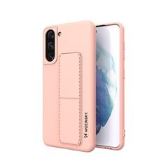 Wozinsky Kickstand Case Silicone Stand Cover for Samsung Galaxy S21 5G Pink (Pink) hind ja info | Telefonide kaitsekaaned ja -ümbrised | hansapost.ee