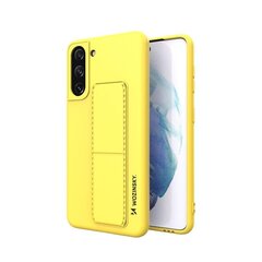 Wozinsky Kickstand Case Silicone Stand Cover for Samsung Galaxy S21 + 5G Yellow (Yellow) цена и информация | Чехлы для телефонов | hansapost.ee