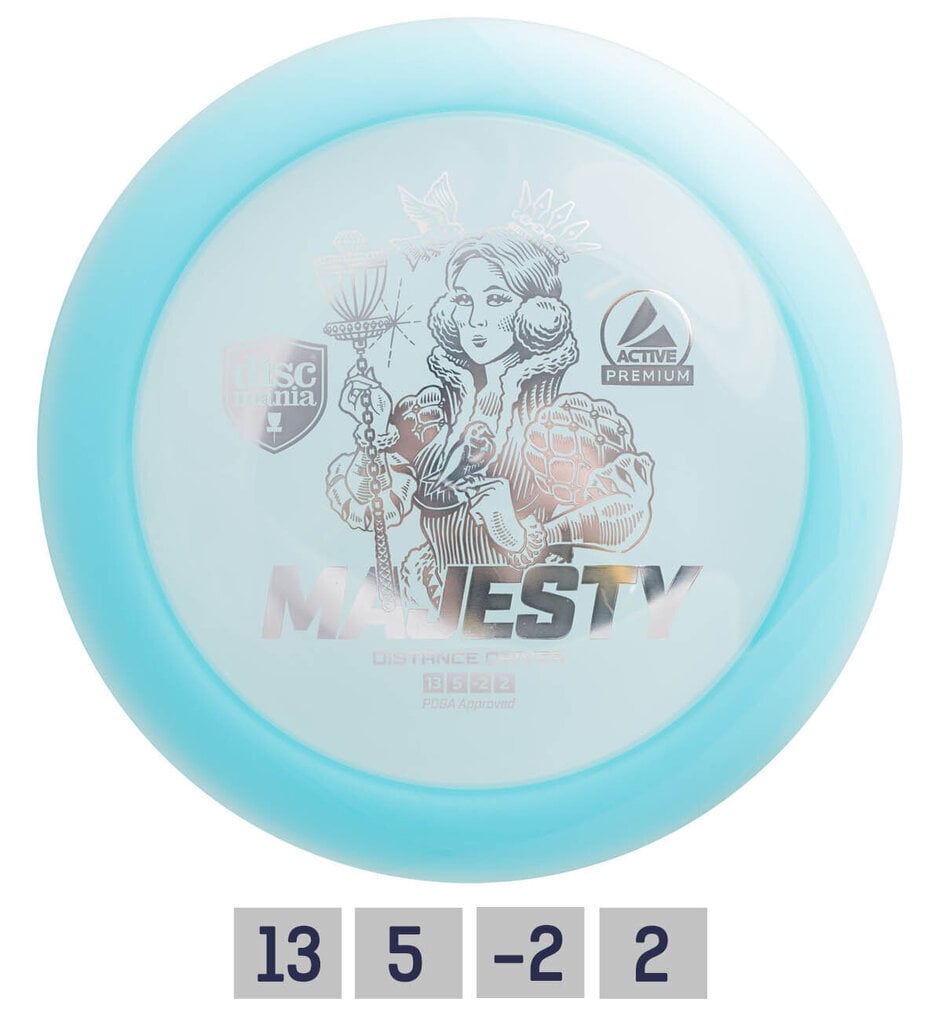 Ketas Distance Driver PREMIUM MAJESTY 13/5/-2/2, sinine hind ja info | Discgolf | hansapost.ee