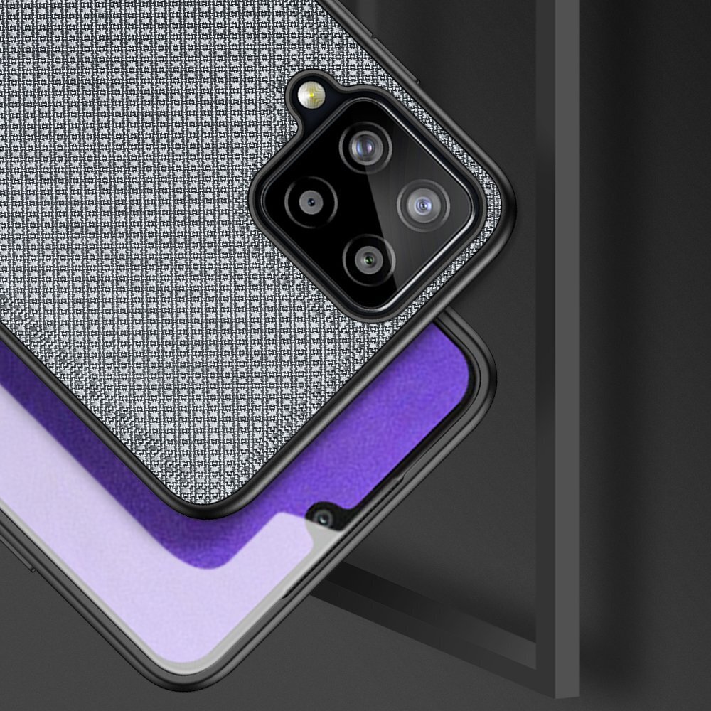 Dux Ducis Fino case covered with nylon material for Samsung Galaxy A22 4G gray (Grey) цена и информация | Telefonide kaitsekaaned ja -ümbrised | hansapost.ee