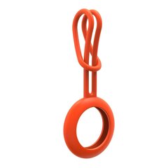 Silicone flexible cover keychain loop case for Apple AirTag orange (Orange) hind ja info | Võtmehoidjad | hansapost.ee