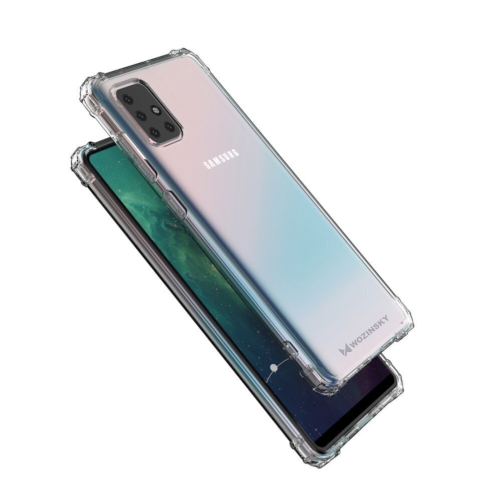 Wozinsky Anti Shock Armored Case For Samsung Galaxy A52s 5G / A52 5G / A52 4G Transparent цена и информация | Telefonide kaitsekaaned ja -ümbrised | hansapost.ee