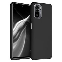 Silicone Case Soft Flexible Rubber Cover for Xiaomi Redmi Note 10 / Redmi Note 10S black (Black) hind ja info | Telefonide kaitsekaaned ja -ümbrised | hansapost.ee
