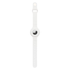 Silicone flexible cover wrst band loop case for Apple AirTag white (White) цена и информация | Аксессуары для смарт-часов и браслетов | hansapost.ee