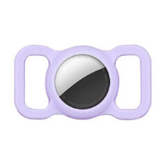 Silicone flexible cover pet dog cat collar loop case for Apple AirTag purple (Purpurowy) hind ja info | Jalutusrihmad koertele | hansapost.ee