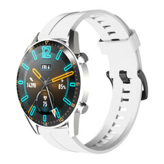 Silicone strap for Huawei Watch GT / GT2 / GT2 Pro smartwatch white (White) hind ja info | Nutikellade aksessuaarid ja tarvikud | hansapost.ee