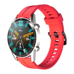 Silicone strap for Huawei Watch GT / GT2 / GT2 Pro smartwatch red (Red) hind ja info | Nutikellade aksessuaarid ja tarvikud | hansapost.ee