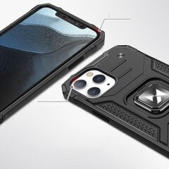 Wozinsky Ring Armor Case Kickstand Tough Rugged Cover for iPhone 13 Pro Max silver (Silver) hind ja info | Telefonide kaitsekaaned ja -ümbrised | hansapost.ee
