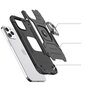 Wozinsky Ring Armor Case Kickstand Tough Rugged Cover for iPhone 13 silver (Silver) hind ja info | Telefonide kaitsekaaned ja -ümbrised | hansapost.ee