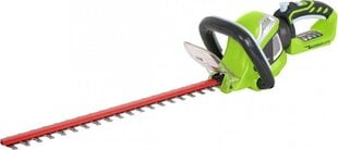 Аккумуляторные ножницы для травы и живой изгороди Greenworks G24HT57, 57 см цена и информация | Кусторезы, ножницы для газона | hansapost.ee