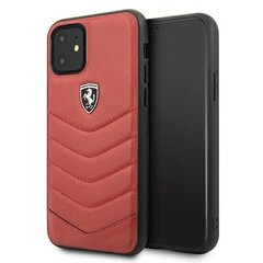 Ferrari FEHQUHCN61RE iPhone 11 czerwony/red hardcase Off Track Quilted hind ja info | Telefonide kaitsekaaned ja -ümbrised | hansapost.ee