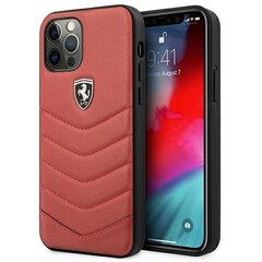 Ferrari FEHQUHCP12MRE iPhone 12/12 Pro czerwony/red hardcase Off Track Quilted hind ja info | Ferrari Mobiiltelefonid, fotokaamerad, nutiseadmed | hansapost.ee