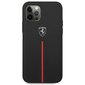 Ferrari FEOMSHCP12LBK iPhone 12 Pro Max czarny/black hardcase Off Track Leather Nylon Stripe hind ja info | Telefonide kaitsekaaned ja -ümbrised | hansapost.ee