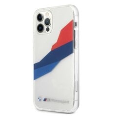 Case BMW BMHCP12MSKTGT iPhone 12/12 Pro 6.1 &quot;transparent hardcase Motorsport Tricolor hind ja info | Telefonide kaitsekaaned ja -ümbrised | hansapost.ee