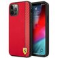 Ferrari FESAXHCP12LRE iPhone 12 Pro Max 6,7" czerwony/red hardcase On Track Carbon Stripe цена и информация | Telefonide kaitsekaaned ja -ümbrised | hansapost.ee