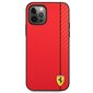 Ferrari FESAXHCP12LRE iPhone 12 Pro Max 6,7" czerwony/red hardcase On Track Carbon Stripe hind ja info | Telefonide kaitsekaaned ja -ümbrised | hansapost.ee