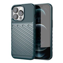 Thunder Case Flexible Tough Rugged Cover TPU Case for iPhone 13 Pro green (Green) hind ja info | Telefonide kaitsekaaned ja -ümbrised | hansapost.ee