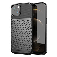 Thunder Case Flexible Tough Rugged Cover TPU Case for iPhone 13 black (Black) hind ja info | Telefonide kaitsekaaned ja -ümbrised | hansapost.ee