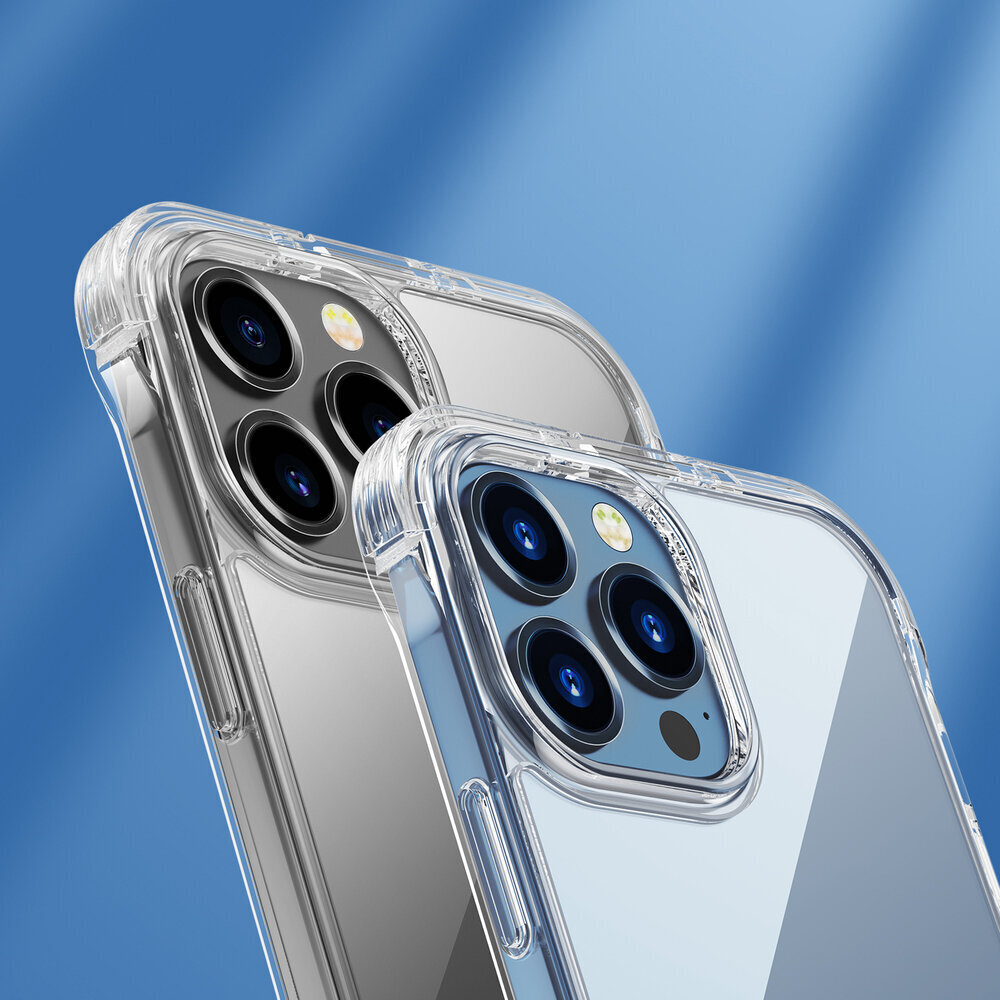 Joyroom Defender Series case for iPhone 13 Pro rugged housing with hooks kickstand transparent (JR-BP955) (Transparent \ iPhone 13 Pro) hind ja info | Telefonide kaitsekaaned ja -ümbrised | hansapost.ee