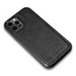 iCarer Leather Oil Wax case covered with natural leather for iPhone 12 Pro Max black (ALI1206-BK) (Black) hind ja info | Telefonide kaitsekaaned ja -ümbrised | hansapost.ee